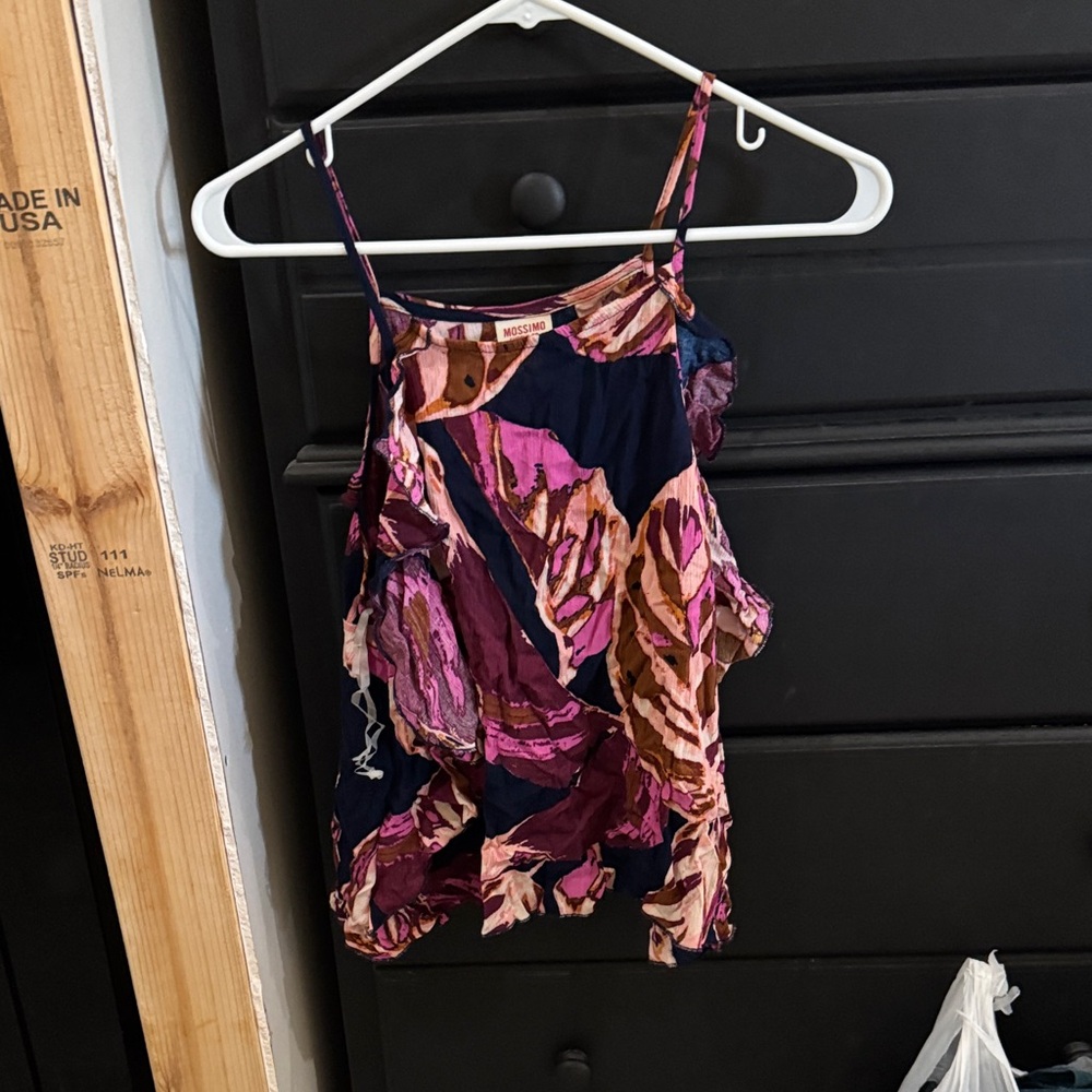 Mossimo Supply Co. Pink and Purple Floral Camisole